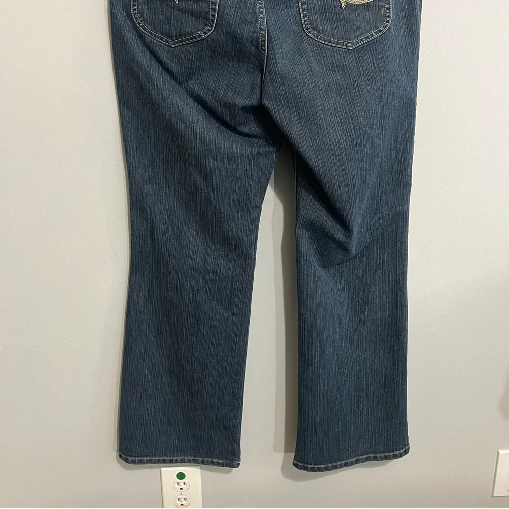 Chico's Dark Blue Boot Cut Jeans - Picture 12 of 13